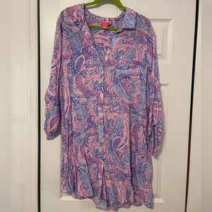 Lilly Pulitzer Natalie Coverup XL maybe gator